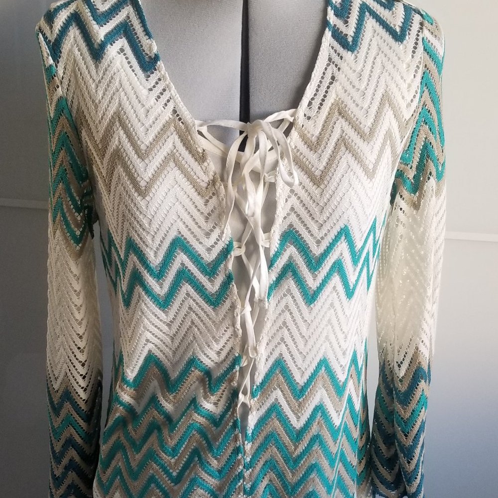 Romeo & Juliet Couture Lace Chevron Dress NWt